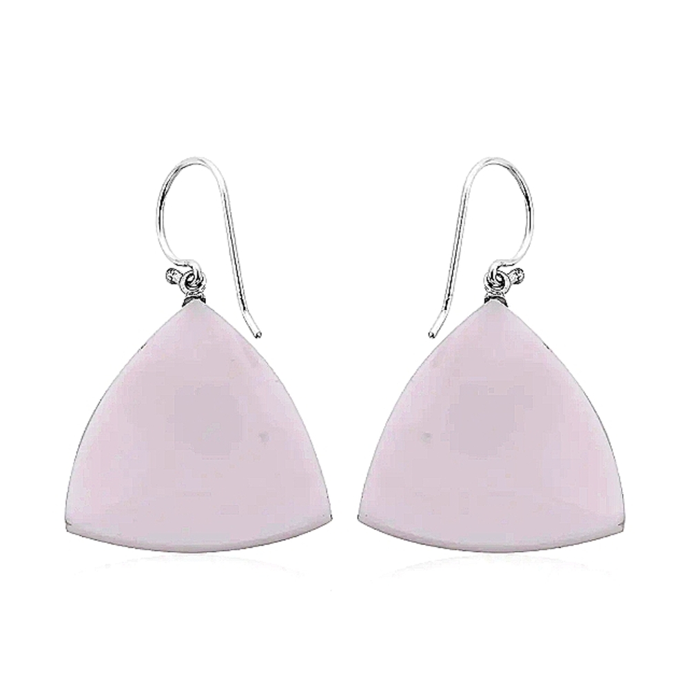 Sterling Silver Balinese Mother Of Pearl Earrings - Picture 3 of 5